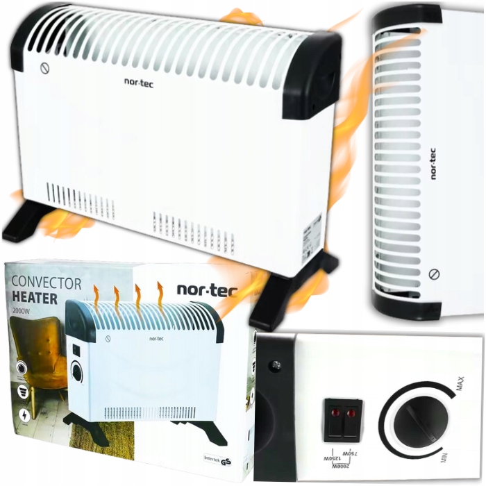 Elektrický konvektor Nor-tec 2022, výroba 2000W